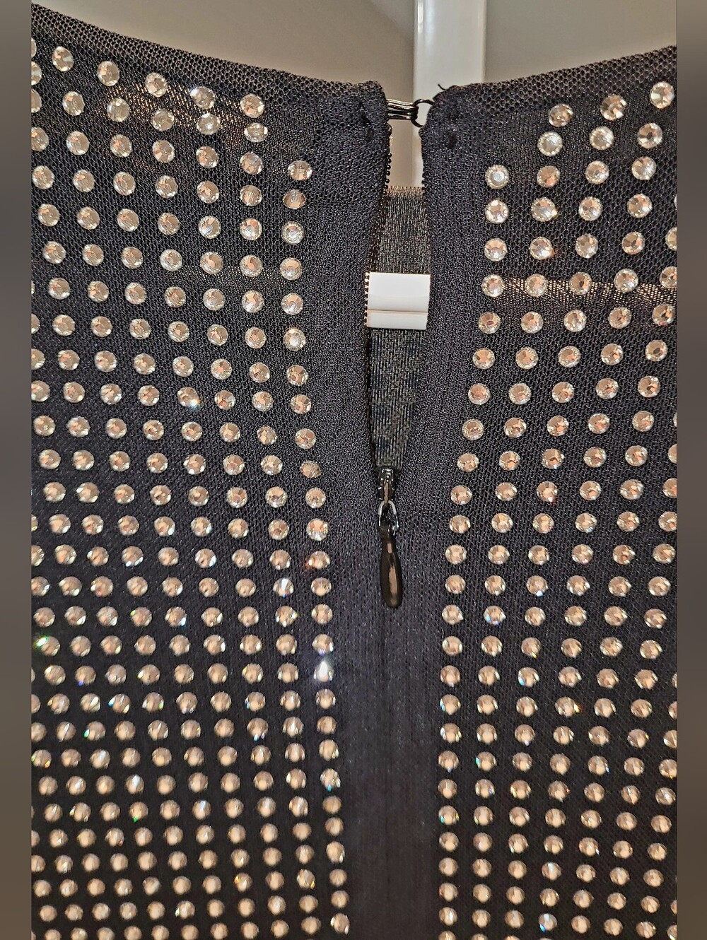 H&M Black Long Sleeve Rhinestone-Embellished Maxi Dress - Picture 4 of 9